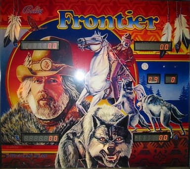 Frontier backglass