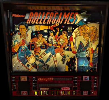 Rollergames backglass