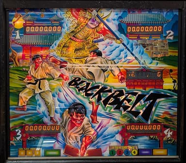 Blackbelt backglass