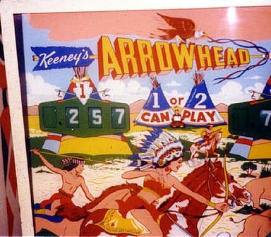 Arrowhead backglass