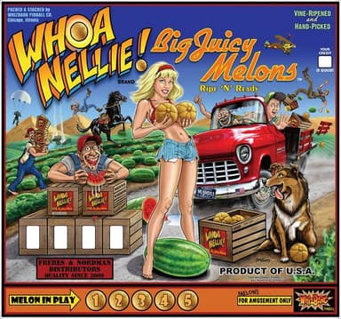 Whoa Nellie! Big Juicy Melons backglass