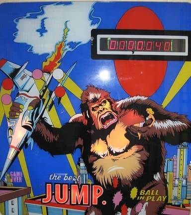 The Best Jump backglass