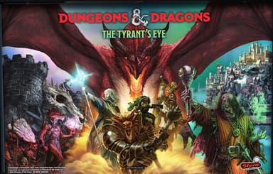 Dungeons & Dragons: The Tyrant's Eye (Pro) backglass