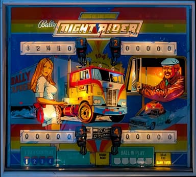 Night Rider (EM) backglass