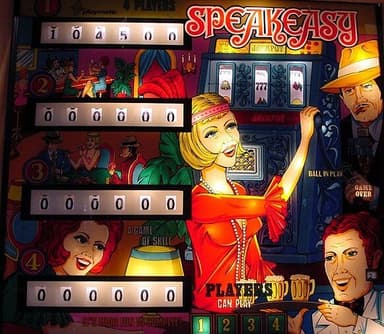 Speakeasy backglass