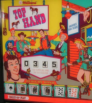 Top Hand backglass