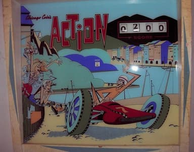 Action backglass
