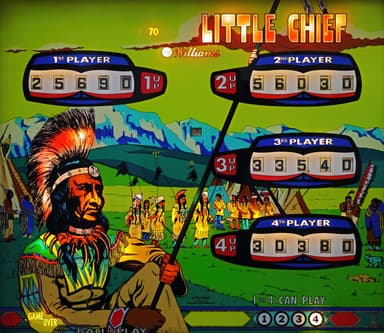 Little Chief backglass