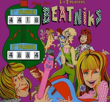 Beatniks backglass