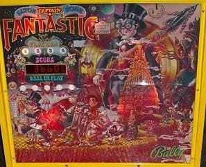 Captain Fantastic and the Brown Dirt Cowboy (Home Model) backglass