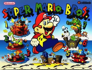 Super Mario Bros. backglass