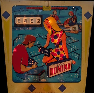 Domino backglass