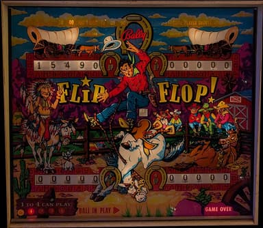 Flip Flop backglass