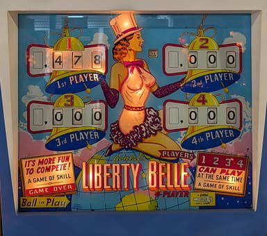 Liberty Belle backglass