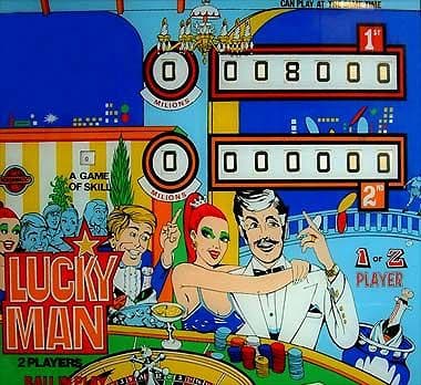 Lucky Man backglass