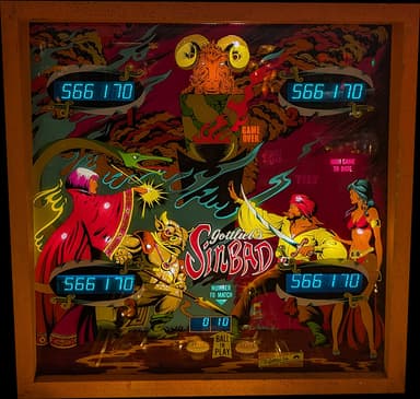 Sinbad backglass