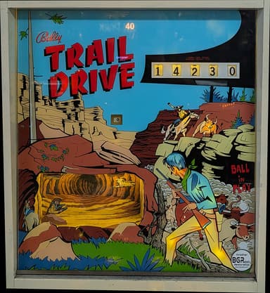 Trail Drive backglass