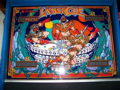 Laser Cue backglass