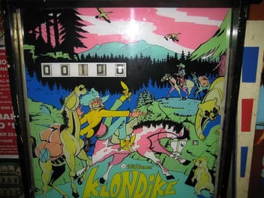Klondike backglass