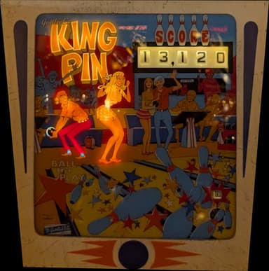 King Pin backglass
