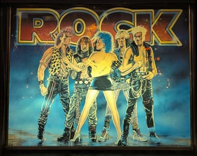 Rock backglass
