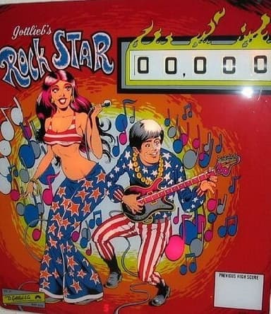 Rock Star backglass