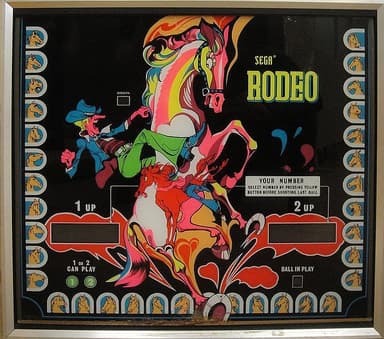 Rodeo backglass