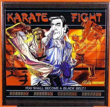 Karate Fight backglass