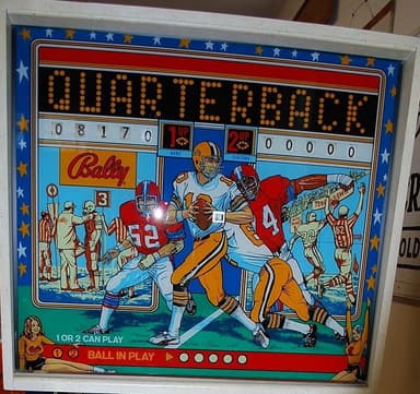 Quarterback backglass