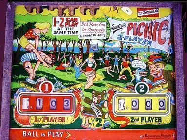 Picnic backglass