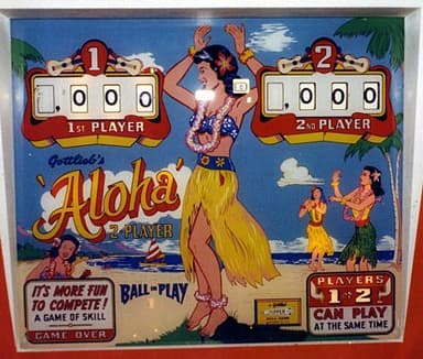 Aloha backglass