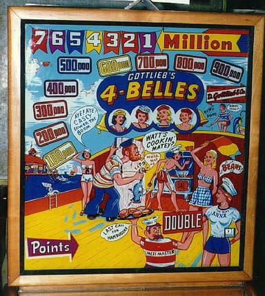 4-Belles backglass