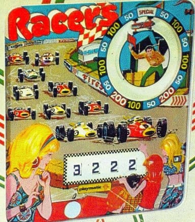 Racers backglass
