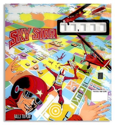 Sky Star backglass