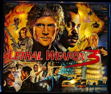 Lethal Weapon 3 backglass