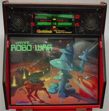 Robo-War backglass