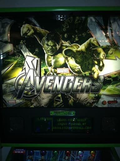 The Avengers (Premium) backglass