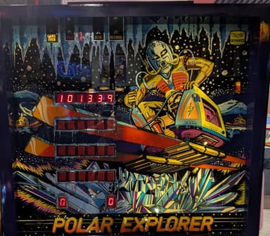 Polar Explorer backglass