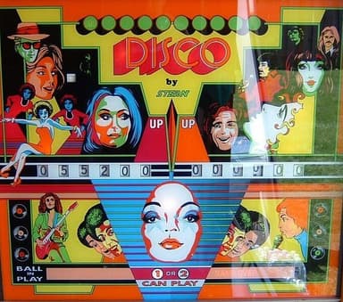 Disco backglass