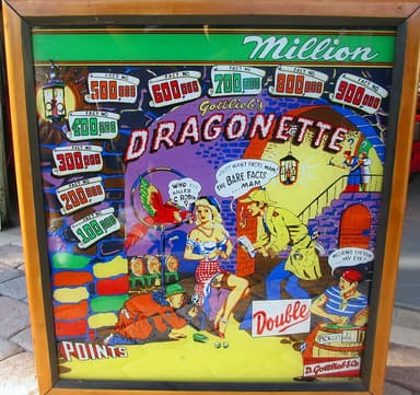 Dragonette backglass