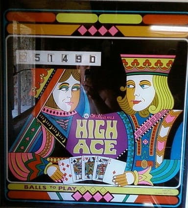 High Ace backglass