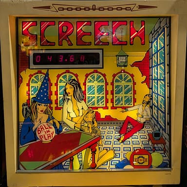 Screech (1P) backglass