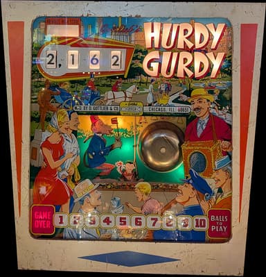 Hurdy Gurdy backglass