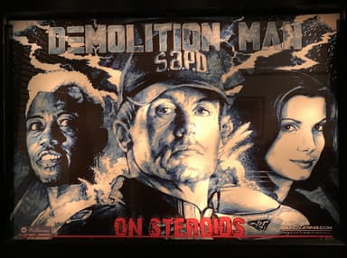 Demolition Man on Steroids backglass