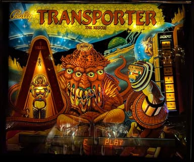 Transporter the Rescue backglass