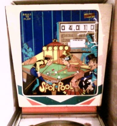 Spot Pool backglass