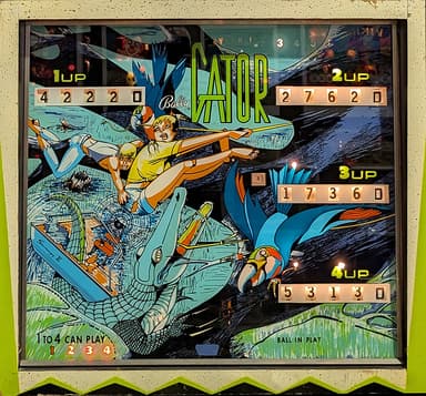 Gator backglass
