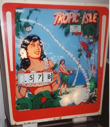Tropic Isle backglass