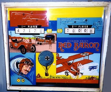 Red Baron backglass