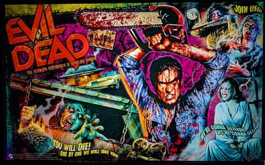 Evil Dead backglass
